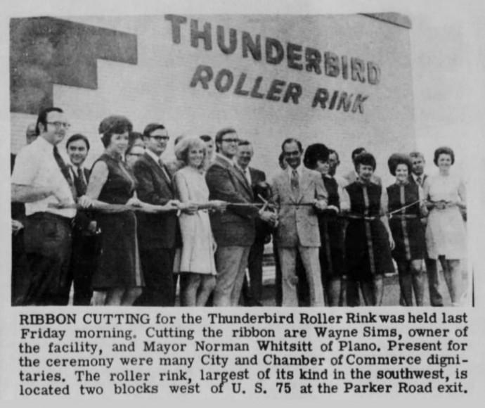 thunderbird roller rink plano times
