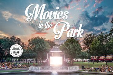 Movies in the Park in downtown Plano's Haggard Park