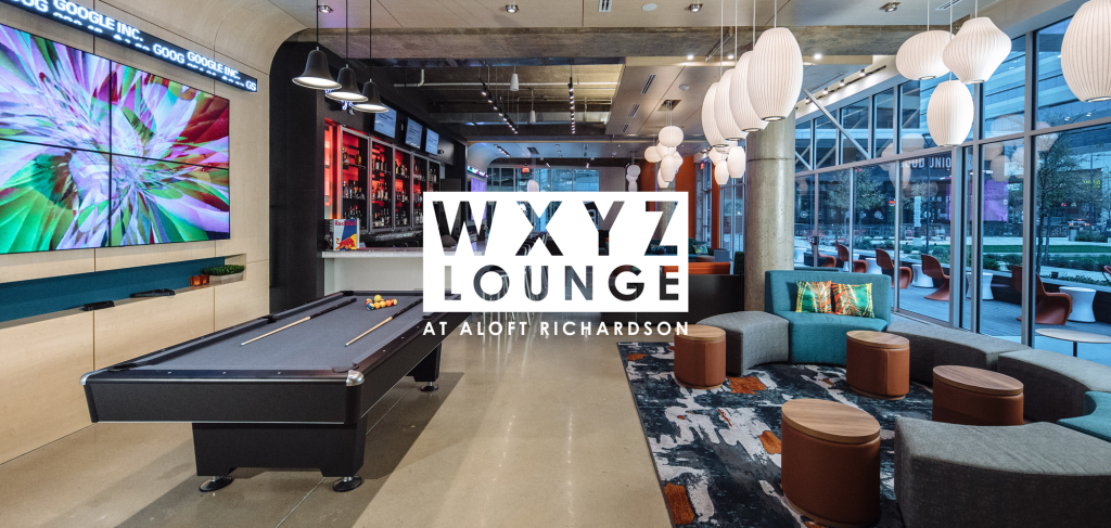 WXYZ Lounge inside Cityline's Aloft Hotel Richardson - Plano Magazine