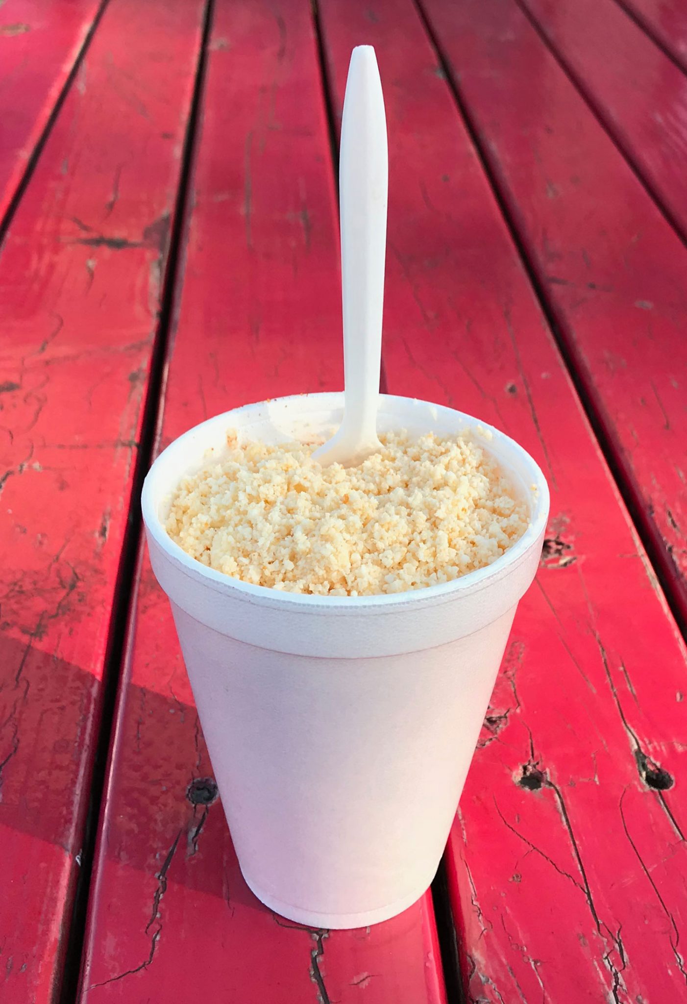 TC Shaved Ice's elote 