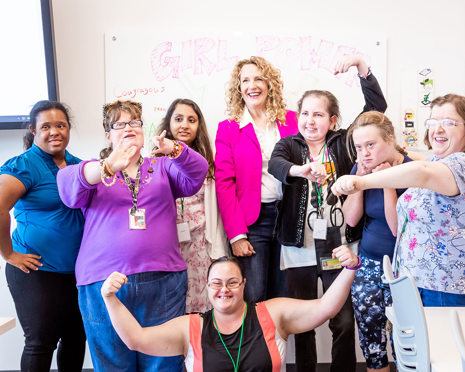 Tresi Weeks in the Girl Power class at My Possibilities // photos Jennifer Shertzer