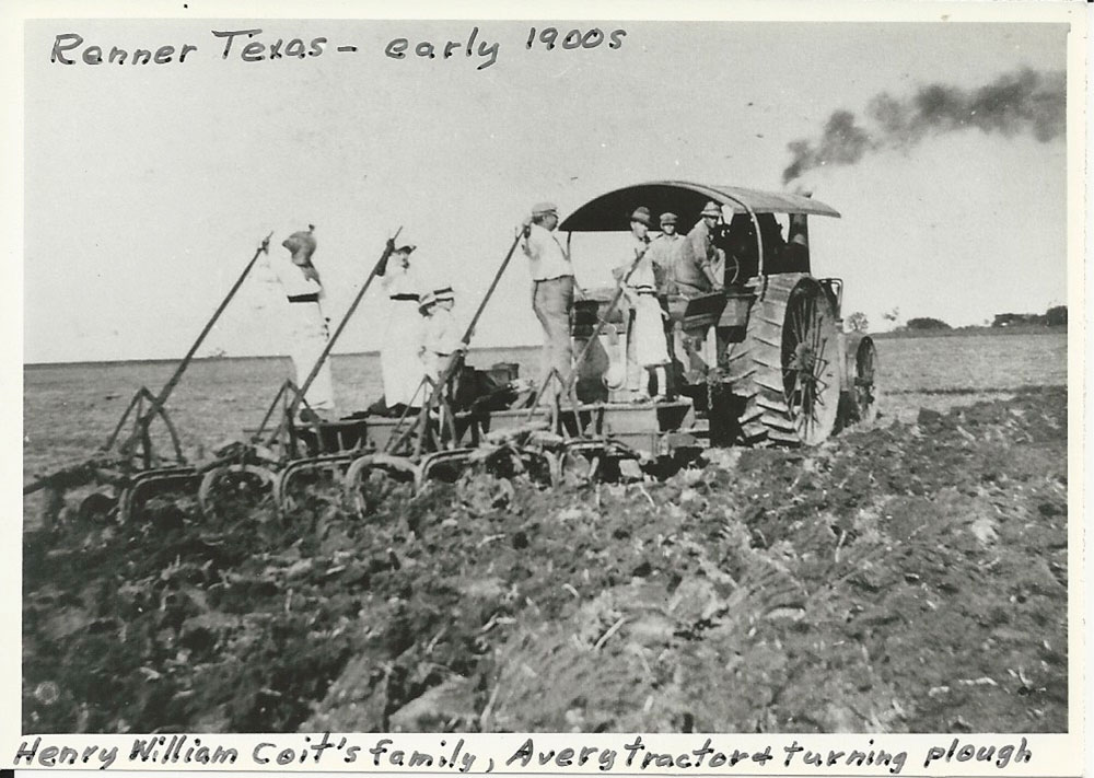 Coit's family on an Avery tractor // courtesy Henry Campbell Coit collection