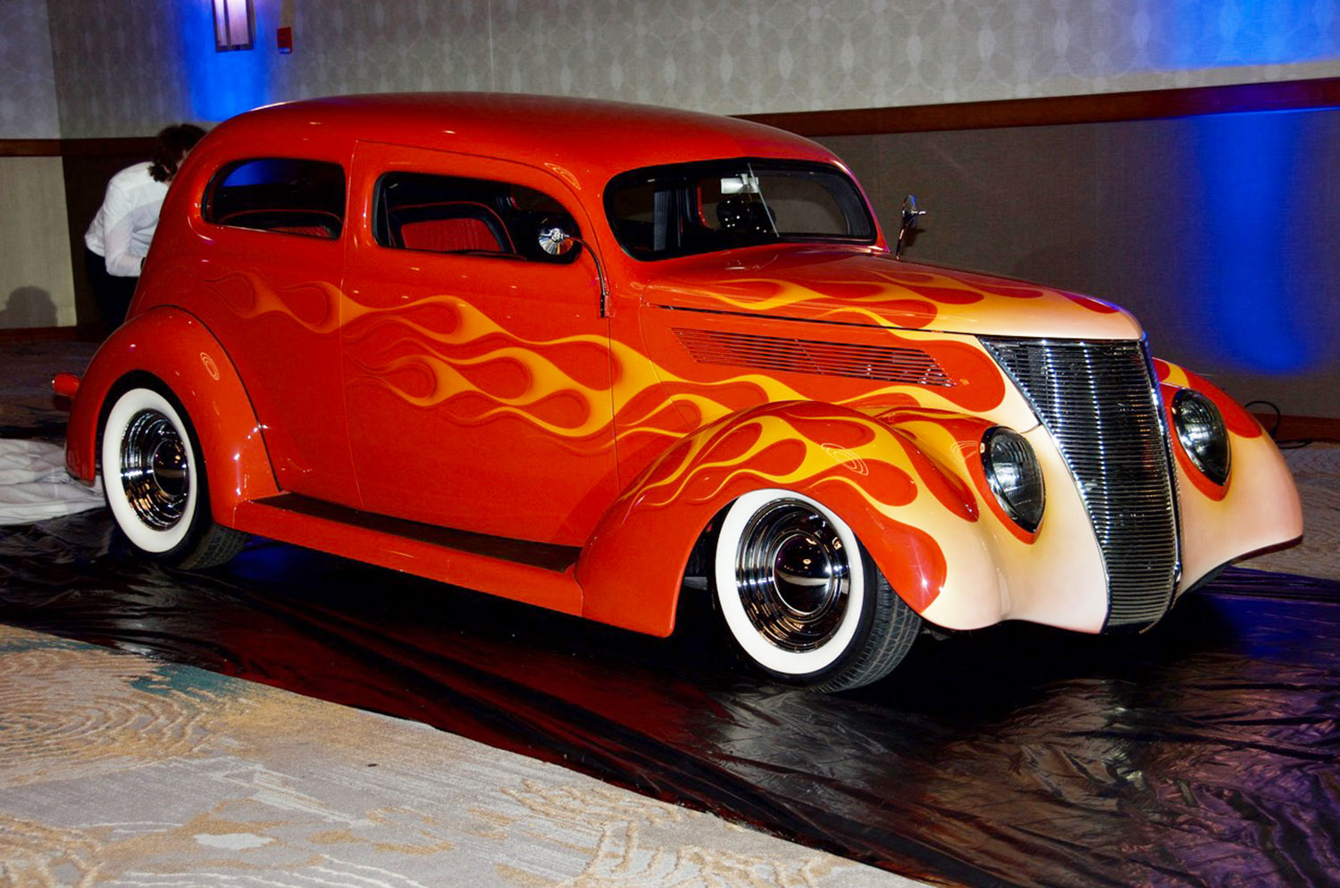 1937 Ford Custom, “Hawk’s Ride,” generously donated to MP by C.A. Hartnell // photo courtesy Cathy Bius