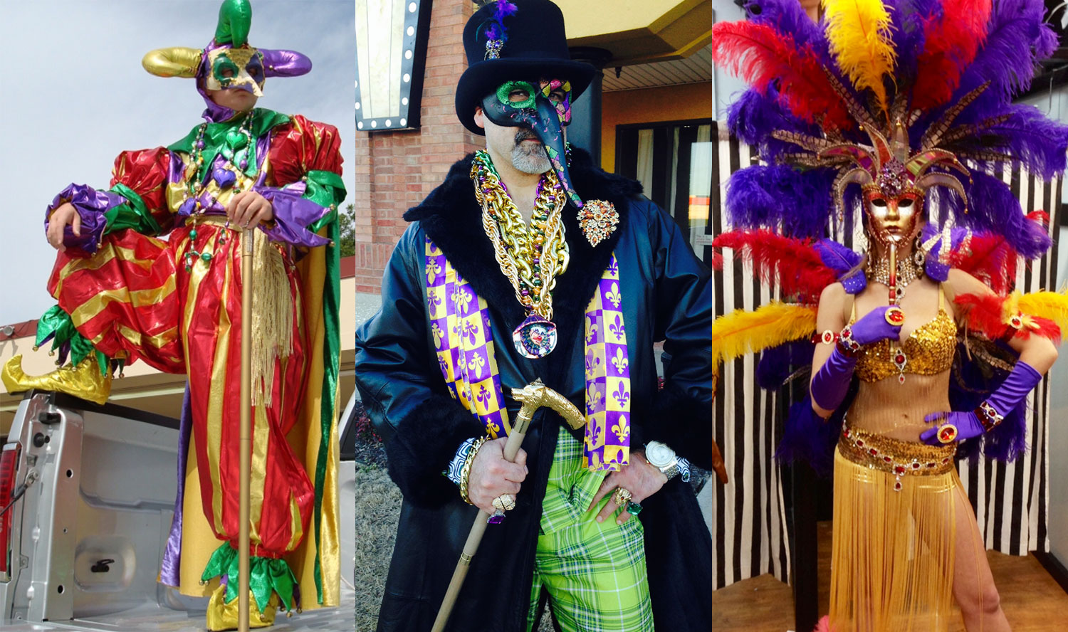 Mardi Gras parade costumes