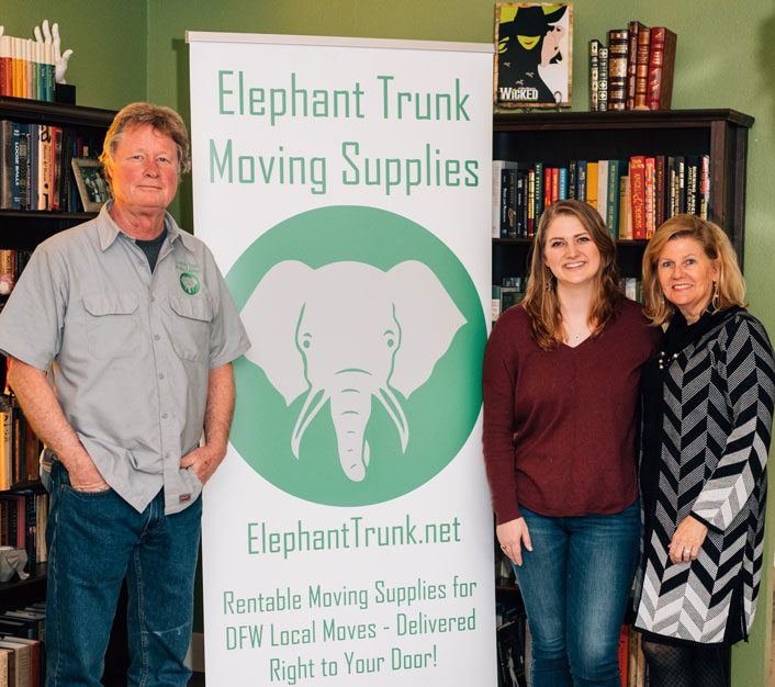 John, Chloe and Mollie Hancock of Elephant Trunk Moving Supplies // photo Hunter Lacey