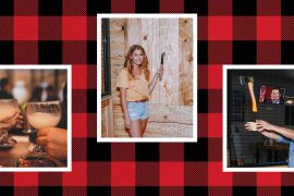 Axe throwing in Plano // photos courtesy Corky's Gaming Bistro