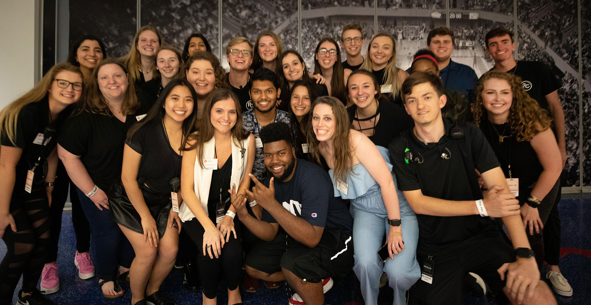 Logan and members of SMU’s Program Council with Khalid after his on-campus performance