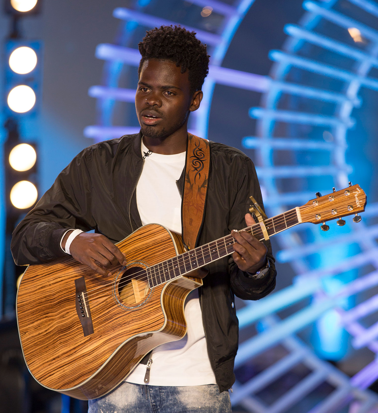 Ron Bultongez performing for the judges on "American Idol" in 2018 // photo Eric Liebowitz/ABC