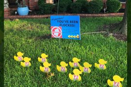 Send a flock of ducks to a friend's yard // photo courtesy This Side Up! Family