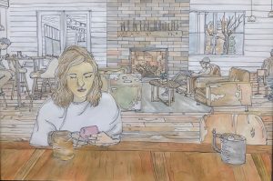 "Coffee Shop on a Sunday" by Riya Verma