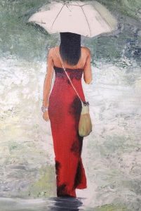 "Lady in Red" by Zarine Kumar