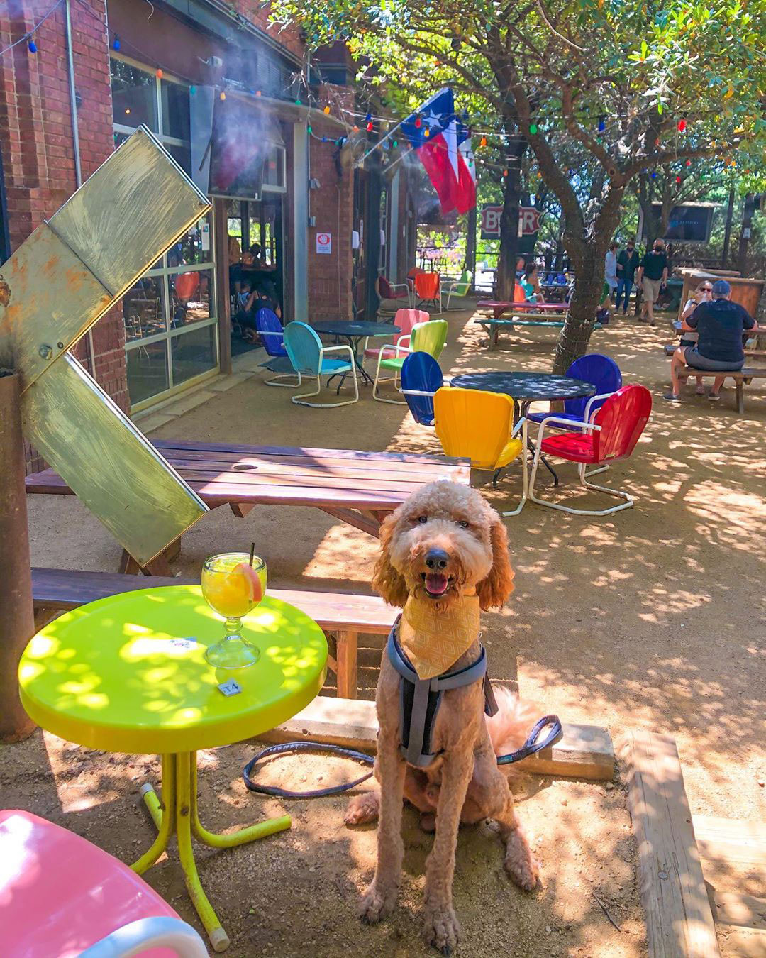 Katy Trail Icehouse Outpost // courtesy Instagram user @doodlewayoflife