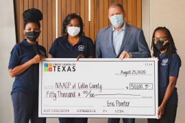 Credit Union of Texas donated $50,000 to Collin County NAACP // courtesy Collin County NAACP