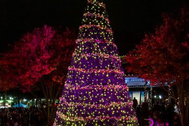 Christmas tree lighting at Dickens 2017 // photo Jennifer Shertzer