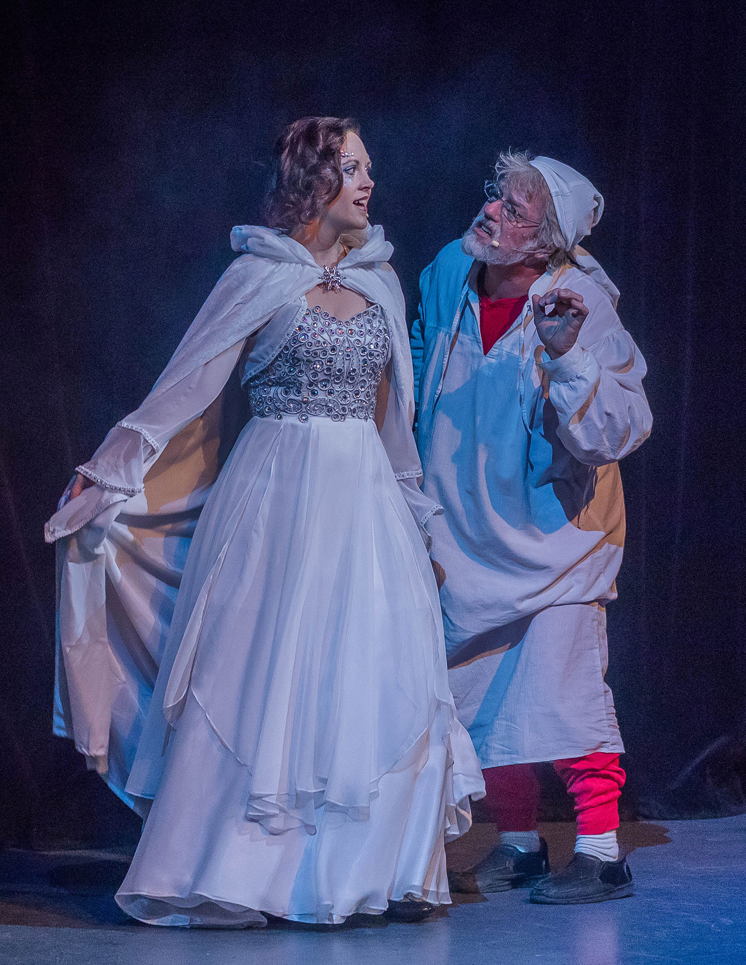 Deanna Green and Darrell Rodenbaugh in a previous year's production of "Scrooge the Musical" // AKA Photography