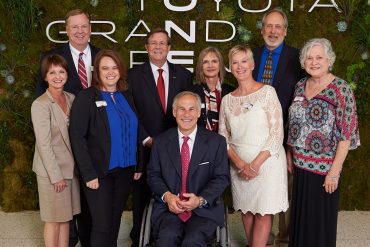 Toyota grant presentation with Governor Abbott in 2017 // courtesy Toyota Motor North America