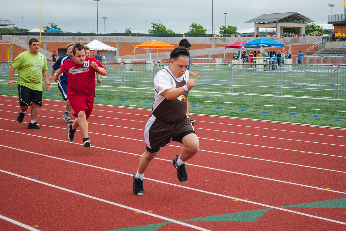Special Olympics track and field athletes // photo Memory Ellington