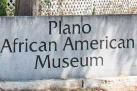 Dollie Thomas, Zara Jones and Tamara Thomas in front of the original location of the Plano African American Museum // photos Zara Jones and Jennifer Shertzer