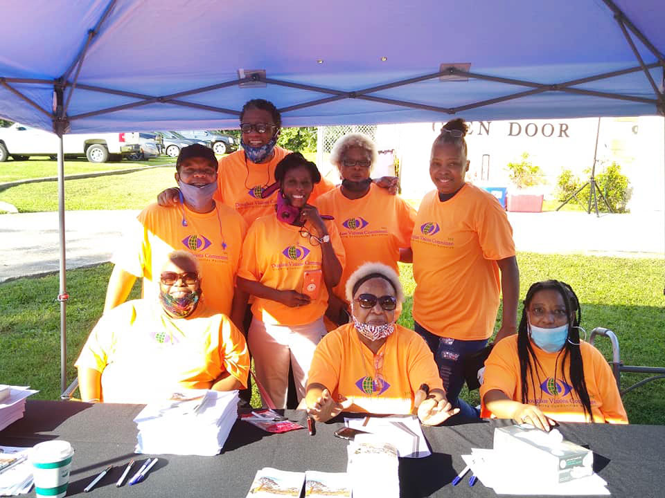 Douglass Visions Committee at a community event in late 2020 // courtesy DVC