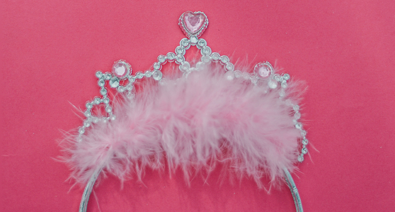 Getty image of a pink child's princess crown.