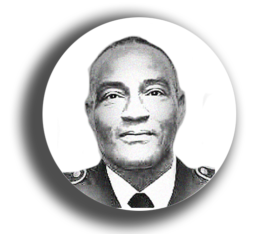 Chief of Police, Ed Drain skitch portrait in circle