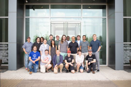 Stray Kite staff at their new headquarters.