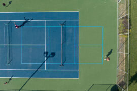 PickleBall court. Photo by Kathy Tran.