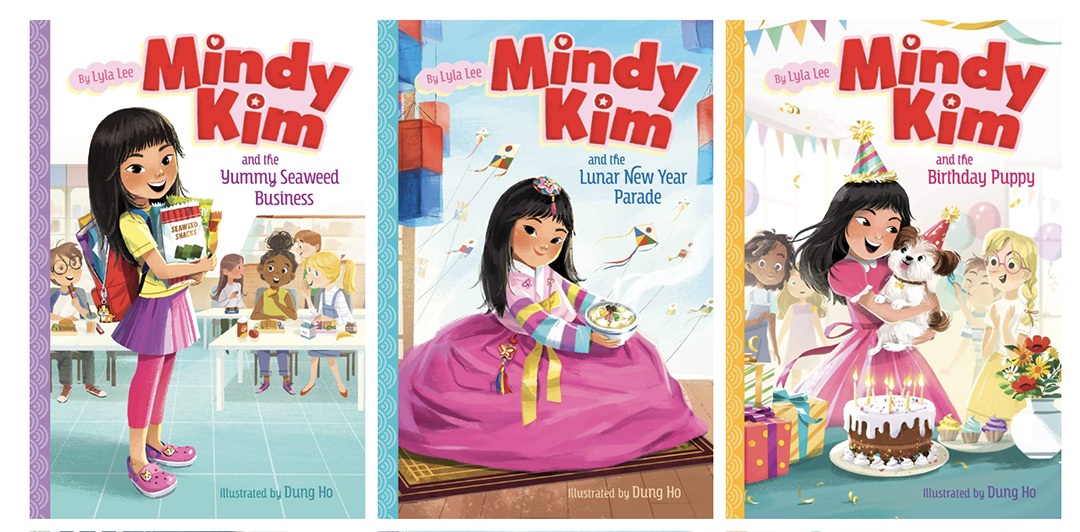 Three book covers of Mindy Kim series