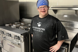 HIPster (Hugely Important People) in the culinary arts training program at My Possibilities. Photo courtesy of My Possibilities