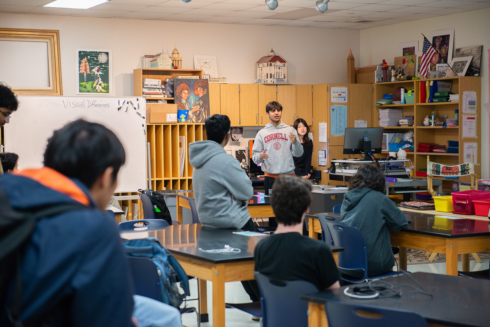 Politics for Teens meets after school to discuss different political topics. Photography Lauren Allen.