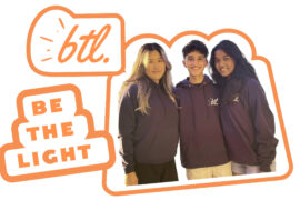 Be the Light’s executive director team consist of Sanjana Kumar, Kate Lee and Anuj Lohtia. Photography courtesy of Be the Light.