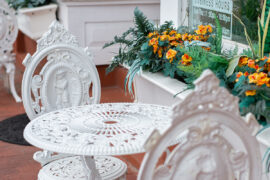 Downtown Plano sitting area. Photo by Lauren Allen