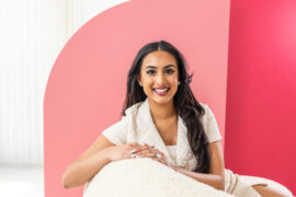 Azmina Pirani balances entrepreneurship with giving back to the community. Photography Kathy Tran