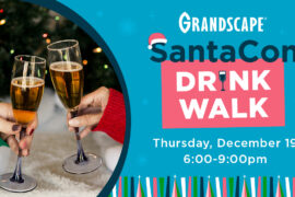 Santa Con Drink Walk at Grandscape. Sponsored Post.