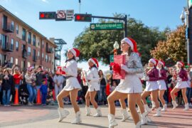 dancers in Christmas parade. Courtesy of Rotary of Plano Facebook