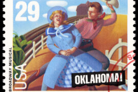 Cancelled Stamp From The United States: Broadway Musical.