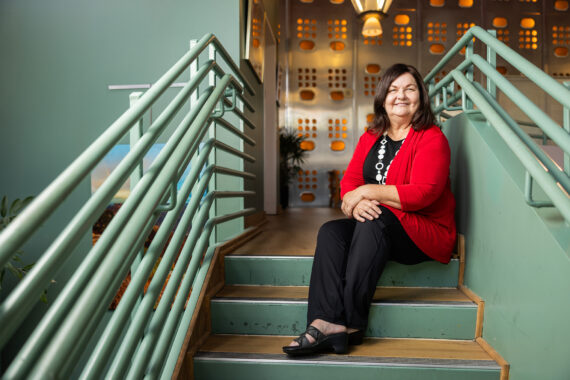 Plano Art Association President Melanie Brigante. Photography by Kathy Tran.