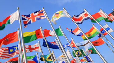 International flags. Getty Image