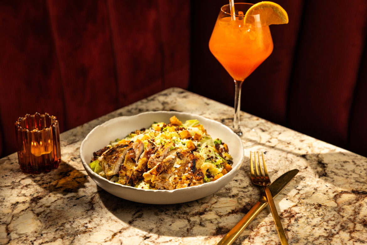 Campanelle pasta includes butter, white wine, garlic, calabrian chilis and lump crab for $24. Photography by Kathy Tran