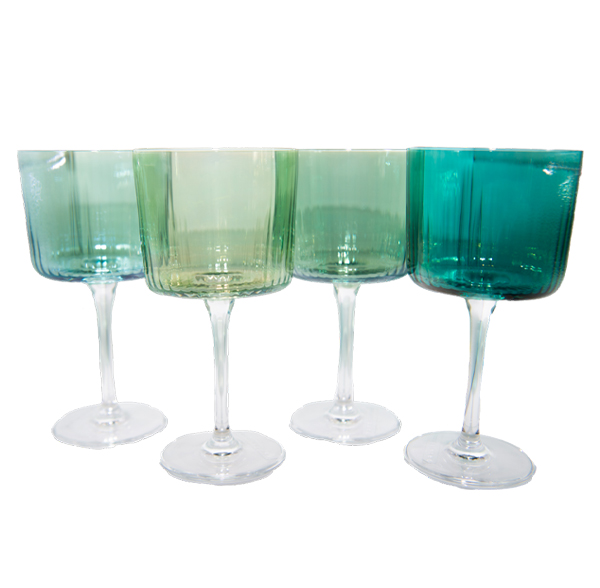 Read Between the Lines LSA Gems wine glasses, set of four $65