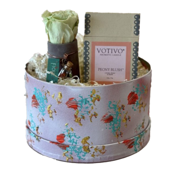 Fiore x 7 Medium Florish Hat Box $140